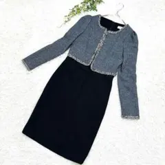 2/20まで取置中　ジャケット付きワンピーススーツ グレー・ブラック