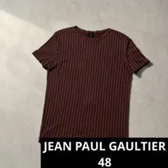 90s ジャンポールゴルチエ クラシック ストライプ半袖Tシャツ 48 日本製のサムネイル