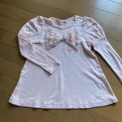 メゾピアノ　ロンT ピンク　130