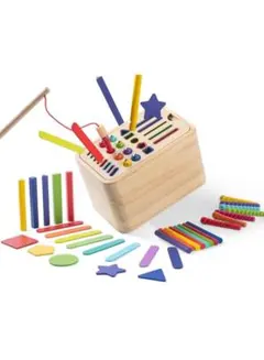 木製 知育玩具 おもちゃ 釣りゲーム