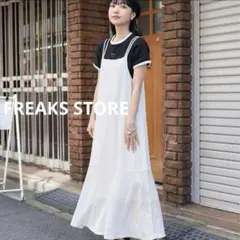 FREAK'S STORE ストライプレース キャミワンピース