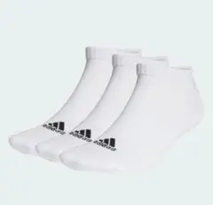 ●未使用●adidasアディダス● クッション ローカット ソックス 3足組●