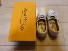 mong mong ホワイトリボン ピアノ発表会 フォーマルシューズ