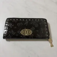 ANNA SUI 長財布 ブラック パープル ハート 星 - メルカリ
