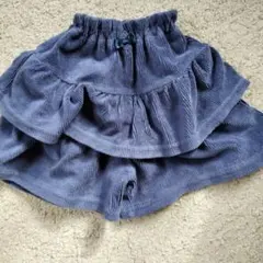 ダークブルー フリル付きショートパンツ 95cm