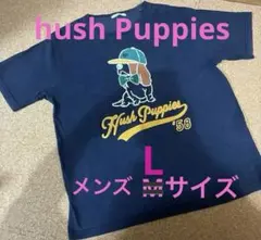 Hush Puppies ハッシュパピー 半袖 Tシャツ ネイビー Lサイズ