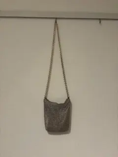 ZARA ショルダーバッグ　ゴールド