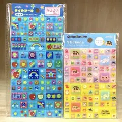 ☆amifa タイルシール　ポップブルー　クレヨンしんちゃん　2枚セット