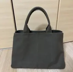 アニヤハインドマーチ キャンバス 大型トートバッグ ダークブラウン 