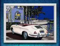 鈴木英人 / PORSCHE【A4サイズ写真ポスターフレーム付き２点セット】