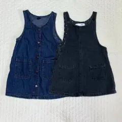ベビー服　子供服　デニムワンピース