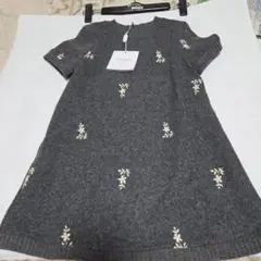 新品タグsimonetta mini 半袖ワンピース グレー