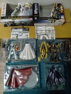 D-Arts オメガモン ＆ S.H.Figuarts アルファモン フィギュアのサムネイル