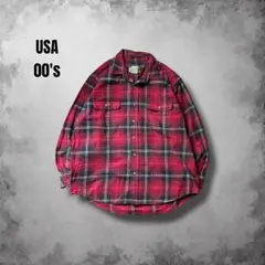 Field&Stream シャドーチェックヘビーネルシャツ USAヴィンテージ