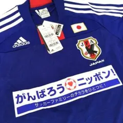 【新品】サッカー日本代表ユニフォーム　Mサイズ　東日本大震災　値札付のサムネイル