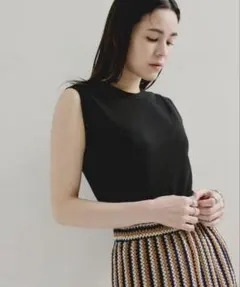 週末特別値下げ　Healthknit ノースリーブ クルーネック　ブラックのサムネイル