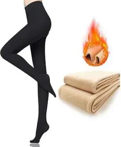 お値下げ⭐レディース 裏起毛・保温強化・美尻美脚効果✨透け感タイツ