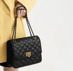 【美品】Cressida クレシダ キルトチェーンストラップバッグ　現行