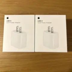 【新品未開封】Apple純正 20W USB-C 電源アダプター 2個セット