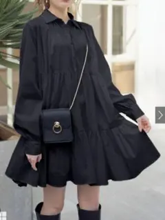 【GRL SALE中！】シャツミニワンピース