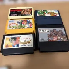 ファミコン ゲームソフト5本セット　ワギャンランド2三国志2など