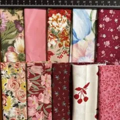 ハギレ　カットクロス　まとめ売り　パッチワーク20㎝×20㎝　10枚セット170