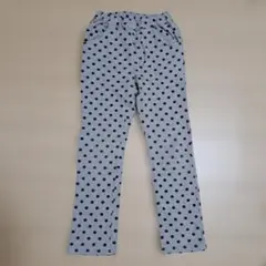 ボトムス　ズボン　130　パンツ　水玉　グレー