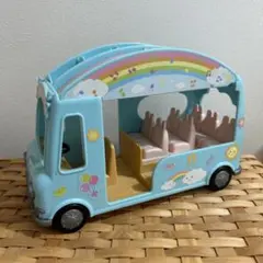 シルバニア 幼稚園バス 水色