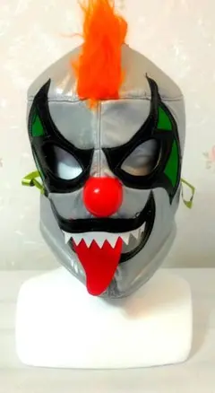 プロレス用クラウンマスク シルバー