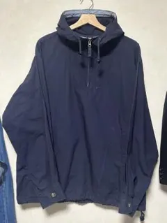90s Eddie Bauer ネイビー アノラックパーカー　白タグ