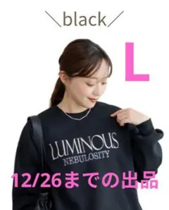 最終価格【12/26までの出品】terawear 配色ロゴ刺繍トレーナーL 中黒