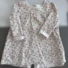 《プチバトー》花柄ワンピース　80cm