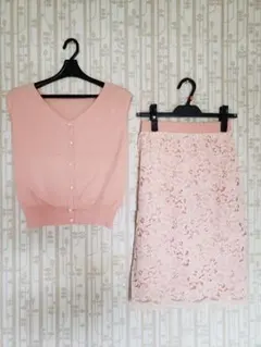 リランドチュール ニットアップ ピンク スカート新品未使用 rirandture