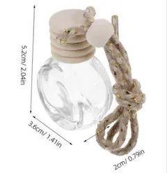 ERINGOGO 吊り下げ式エッセンシャルオイルボトル 5個セット