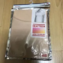 ユニクロ　ヒートテック　ＵネックTシャツ　半袖　ベージュ ￼M