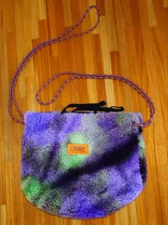 UNIVERSAL OVERALL ボア巾着ショルダーバッグ