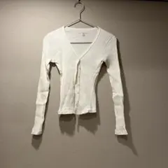 brandy melville カーディガン 白