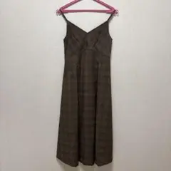 H&M チェック柄キャミワンピース　XSサイズ