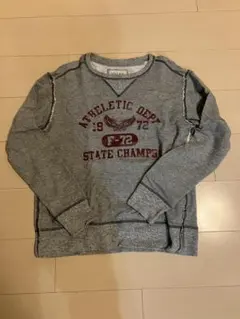 ビンテージ仕上げ グレー トレーナー XL