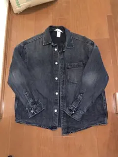 ダークグレー デニムシャツ