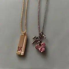 Disney ミッキー ネックレス 2本セット