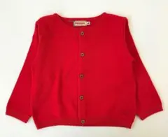 ★ミキハウス★ニットカーディガン　赤　М　80 90