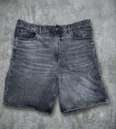 GAP BAGGY SHORT ブラック デニムショーツ 36のサムネイル