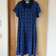 チェック柄ワンピース