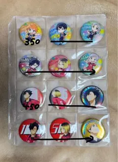 ハイキュー、WINDBREAKER、怪獣8号、ブルーロック各缶バッチ