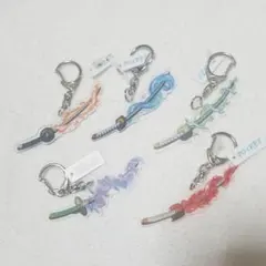鬼滅の刃　キッズ人気キャラクター刀キーホルダー5種類