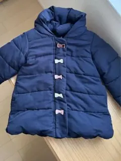 ネイビー 中綿ジャケット　95センチ　フードなし　ブルゾン　ダウンコート