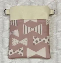 ナースポーチオーガナイザー（ハンドメイド） 合皮&ラミネート（リボン）