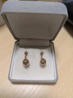 18金ドロップピアス