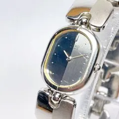 稼働品 SEIKO リングウォッチ 指輪 六角 ブルー 1970年代手巻時計
